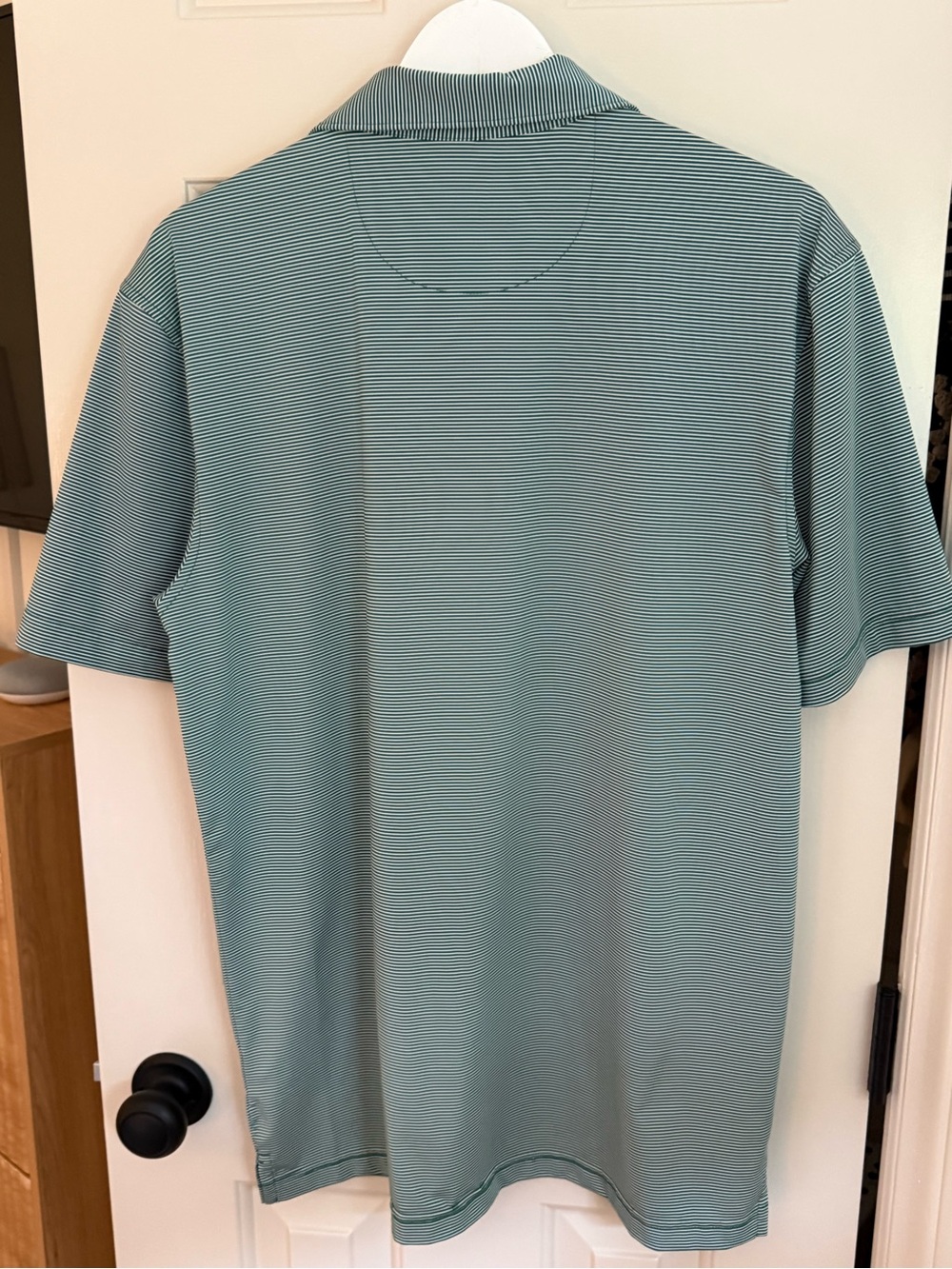 Masters Light Green Micro-Striped Golf Polo - Picture 2 of 5